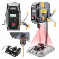 Wiertarka stołowa mocna 1000W imadło 2 biegi Laser