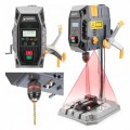 Wiertarka stołowa mocna 1000W imadło 2 biegi Laser
