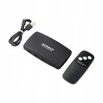 Przełącznik rozgałęźnik HDMI hub 3x HDMI pilot