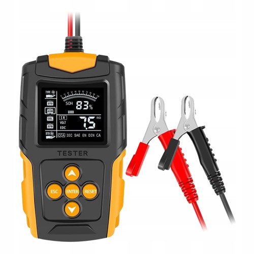 Tester do akumulatorów baterii 12V 24V układu ładowania cyfrowy 3Ah - 200Ah