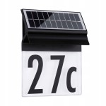 Numer domu podświetlany lampa solarna LED IP44