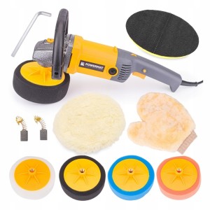 Polerka samochodowa 2600W gąbki i akcesoria