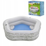 Basen dmuchany 575L 2 siedzenia uchwyty na kubki