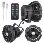 Wentylator akumulatorowy kempingowy lampa LED