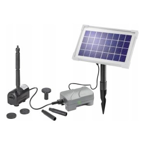 Fontanna solarna pompa do oczka wodnego akumulator