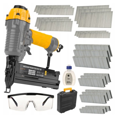 Gwoździarka zszywacz taker pneumatyczny zestaw 2w1