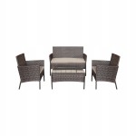Meble ogrodowe zestaw mebli ogrodowych Rose Brown
