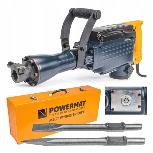Młot udarowy wyburzeniowy 45J HEX SDS 3000W Powermat