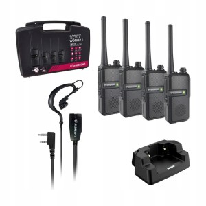 Krótkofalówka 4 sztuki Walkie Talkie radiotelefon Albrecht