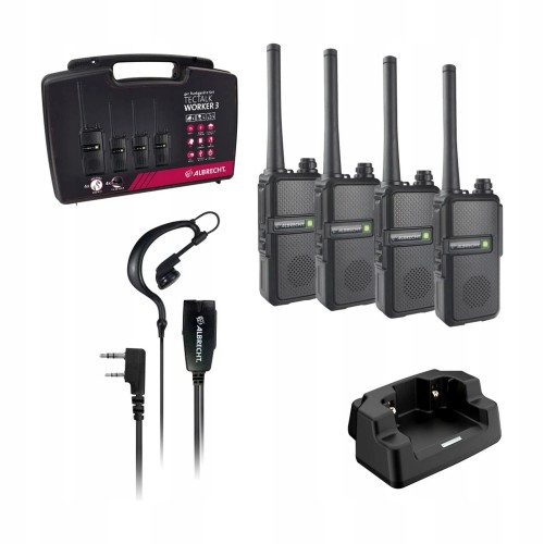 Krótkofalówka 4 sztuki Walkie Talkie radiotelefon Albrecht