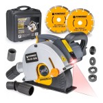 Bruzdownica elektryczna z laserem 3000W tarcza 150mm walizka transportowa