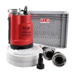 Pompa zanurzeniowa do wody brudnej zatapialna wąż strażacki 15m 13000l/h