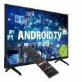 Telewizor smart tv Android 24 cale HD WiFi DVB-T2 HEVC Netflix 230V i 12V