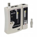Tester kabli sieci RJ-45 RJ-11 BNC testowanie automatyczne