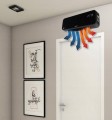 Kurtyna powietrzna grzejnik ceramiczny termowentylator ścienny 2000W pilot