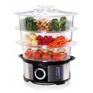 Parowar Eta 12.2L 1000W gotowanie na parze 3 sita ryż i jajka timer para