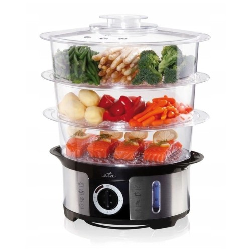 Parowar Eta 12.2L 1000W gotowanie na parze 3 sita ryż i jajka timer para