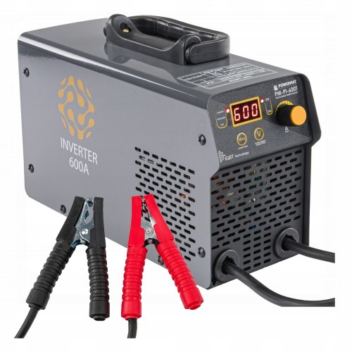 Prostownik akumulatorowy inwertorowy z rozruchem 600A 12/24 V ładowarka 80A