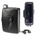 Odtwarzacz kaset przenośny walkman wbudowane radio FM słuchawki