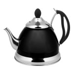 Zaparzacz czarny czajnik stalowy 1L indukcja gaz