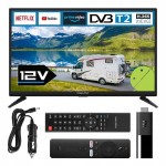 Telewizor do KAMPERA 12V 24 cale SMART ANDROID TV WiFi BT USB HDMI