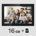 Cyfrowa ramka na zdjęcia 10.1 cali IPS dotyk Android WiFi wideo pogoda SD