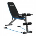 Ławka treningowa ławeczka skośna z blokadą nóg i gumami Active do 170kg