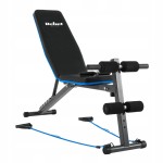 Ławka treningowa ławeczka skośna z blokadą nóg i gumami Active do 170kg