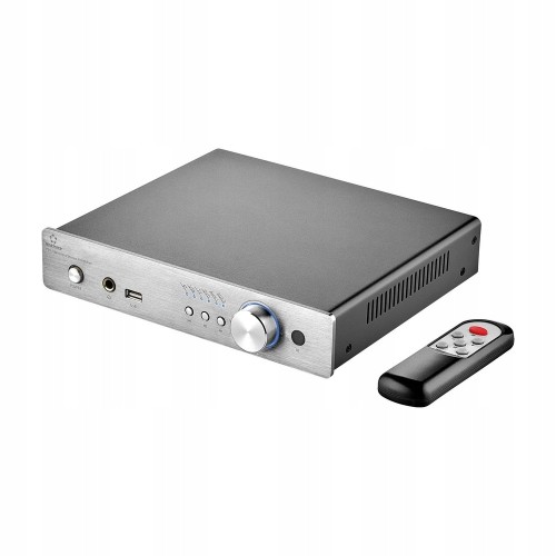 Wzmacniacz Hi-Fi 2 kanały USB Bluetooth pilot Odtwarzacz MP3 WAV 4x cinch