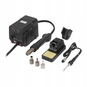 Stacja lutownicza 2w1 HOT AIR SMD kolba lutownicza 480 stopni 360W