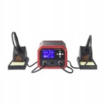 Stacja lutownicza LUTOWNICA z dwoma kolbami do 480 stopni wyświetlacz 230W