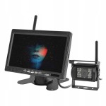 Monitor samochodowy 7 cali noktowizyjna bezprzewodowa kamera cofania 12/24V