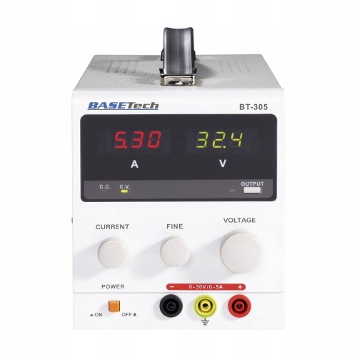 Zasilacz laboratoryjny regulowany liniowy wyświetlacz 30 V/DC 5A 150W