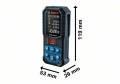 Dalmierz laserowy Bosch Professional miernik odległości Bluetooth 50m IP65