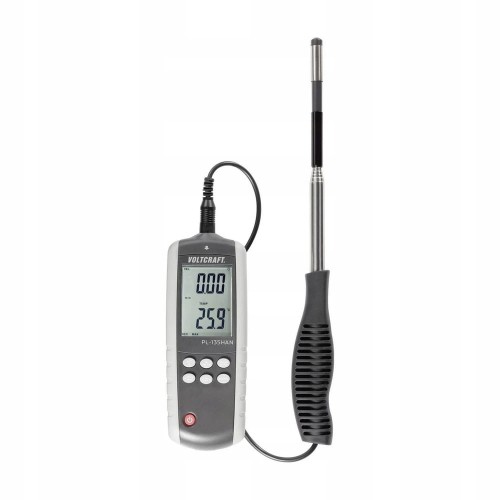 Anemometr z pomiarem temperatury wiatromierz termoanemometr Voltcraft