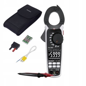 Miernik cęgowy multimetr specjalistyczny wyświetlacz CAT III do 600 V 1000A