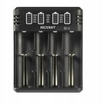 Ładowarka akumulatorków do ogniw LiIon NiMH 4 gniazda AA AAA C 500 mA