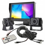 Monitor samochodowy REJESTRATOR 9 cali AHD 2x KAMERA 4PIN 12V 24V