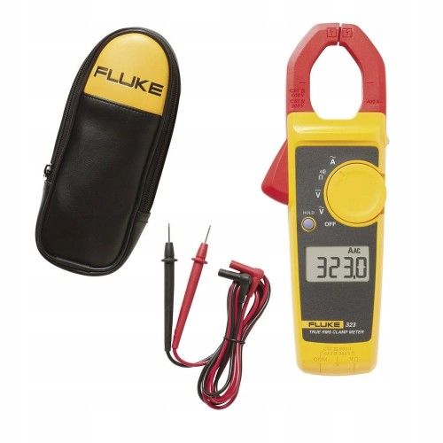 Miernik cęgowy multimetr True RMS wyświetlacz CAT III 600 V Fluke