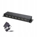 Hub USB 7 portów rozdzielacz stacja dokująca metalowa obudowa Renkforce