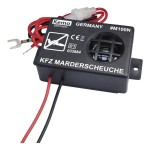 Odstraszacz kun samochodowy Kemo 12V ultradźwiękowy do akumulatora na kuny