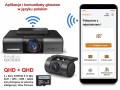 Rejestrator FineVu wideorejestrator samochodowy QHD QHD WiFi fotoradary