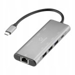 Stacja dokująca USB C HUB ADAPTER SD RJ45 Przejściówka z USB do HDMI 4K