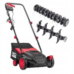 Aerator wertykulator do trawy elektryczny 3w1 32cm mocny 2400W kosz 30L
