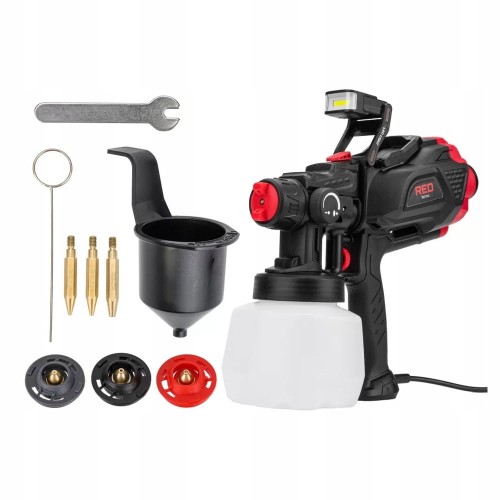 Pistolet malarski natryskowy 3 dysze agregat do malowania 1.2 L 650 W