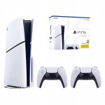 Konsola PlayStation 5 slim SSD 1 TB Sony 2 pady DualSense HDR 4K Blu-ray