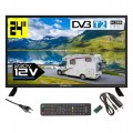 Telewizor do kampera samochodowy 12V 230V HD 24 cale USB HDMI złącze CI+