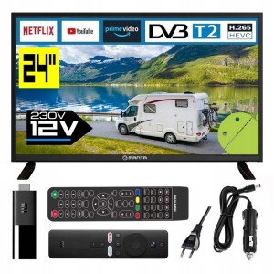Telewizor do kampera 12V 24 cale smart Android tv WiFi BT USB HDMI