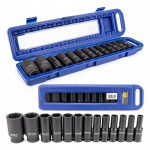 Nasadki udarowe zestaw nasadek udarowych sześciokąt 10 szt 10-32mm 1/2 cala