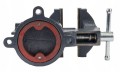 Imadło ślusarskie 125 mm obrotowe z kowadłem max rozstaw szczęk 105 mm